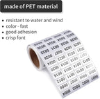 1-2000 Consecutive Number Inventory Stickers Self Adhesive Waterproof Labels - Image 4