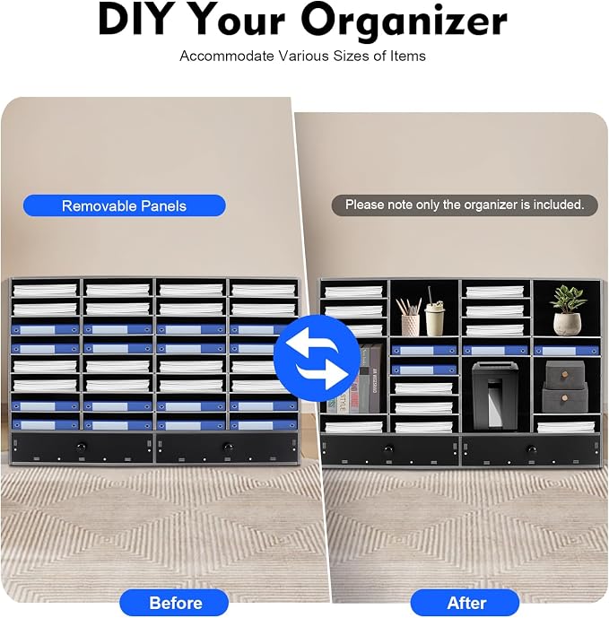 SHIECAMASIC Literature Organizer, 32 Compartments Office Mailbox - Image 4