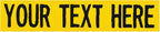 Custom Uniform Name Tapes Solid Colors. Yellow Fabric, 5 Inch Sew on by NORTHERNSAFARI