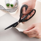 Zicolu 9 inch Black Office Scissors All Purpose, Sewing Scissors - Image 7