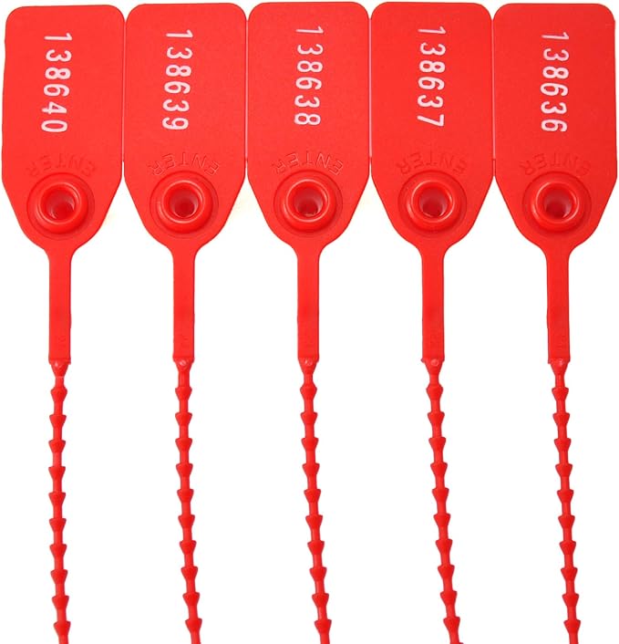 1000Pcs Plastic Tamper Shipping Seals Pull-Tite Security Seal Signage Numbered - Image 3