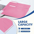 File Folder, PANDRI 120 Pack File Folder, 1/3 Cut Tab, Letter Size, Filing - Image 4