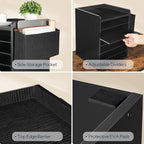 HOOBRO Adjustable Countertop Mail Sorter, 6 Tier Wooden Paper Organizer - Image 7