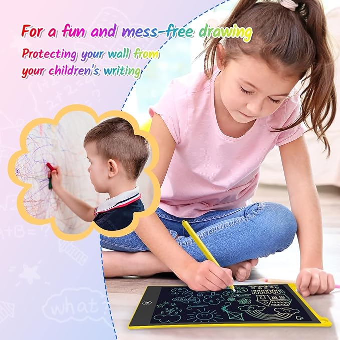 TECJOE 2 Pack LCD Writing Tablet, 10 Inch Colorful Doodle Board Drawing Tablet - Image 5