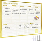 Large Weekly Dry Erase Board for Wall by Marribol