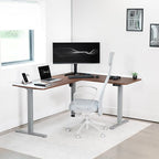 VIVO Electric Corner 63 x 55 inch L-Shaped Standing Desk, Memory Height - Image 7
