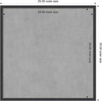 Amanti Art Black Framed Magnetic Board 25x25 Medium Vision Board - Image 4