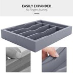 oridom Expandable Bamboo Kitchen Drawer Organizer - Image 5