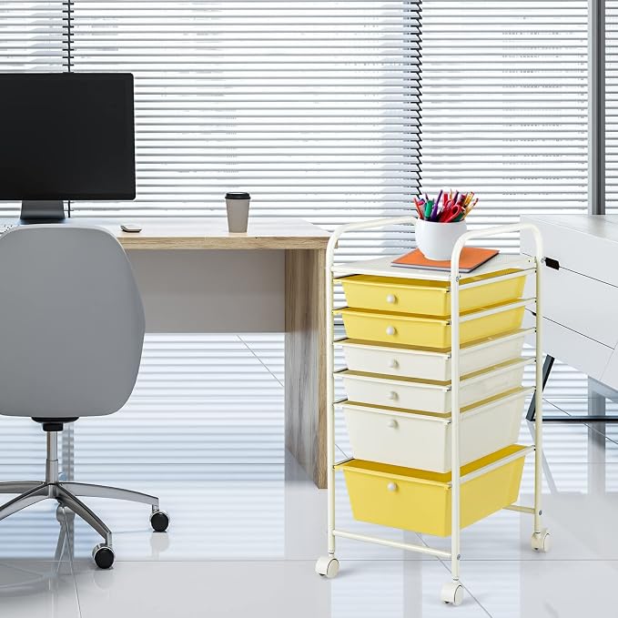 RELAX4LIFE 6-Drawer Rolling Storage Cart - Image 6