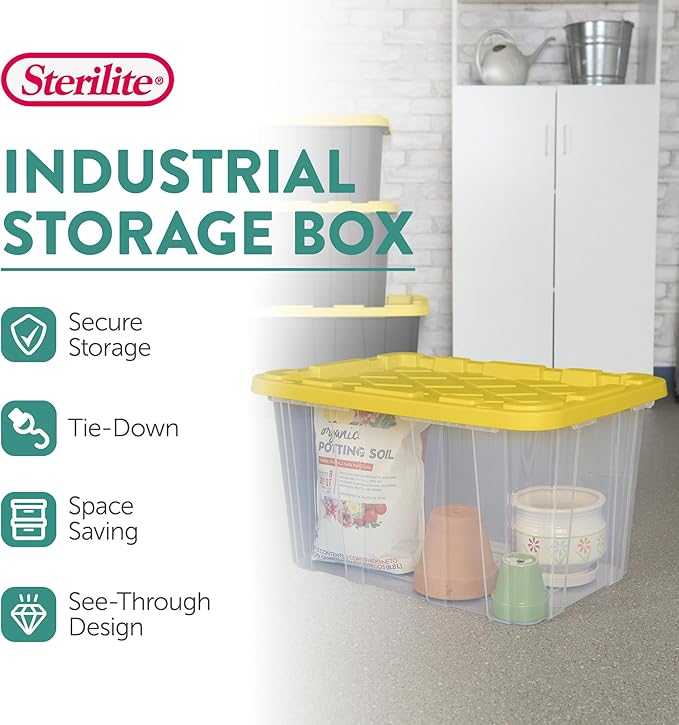 Sterilite 16-Pack Industrial Storage Box, 27 Gallon, and Office Organization - Image 3