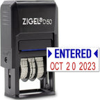 ZIGEL D50 Date Stamp with Entered by ZIGEL