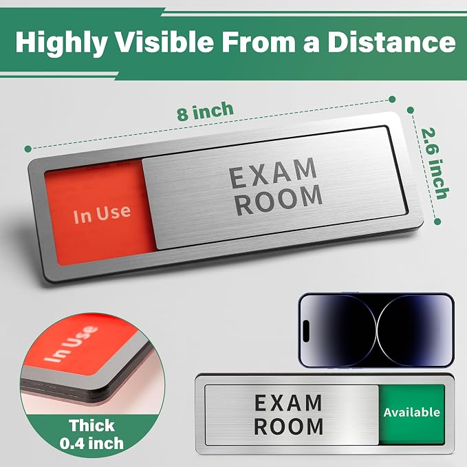 Treatment Room Door Sign, Do Not Disturb- In Use/Available Slider Sign - Image 2