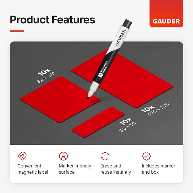 GAUDER Magnetic Labels Writable - Image 2