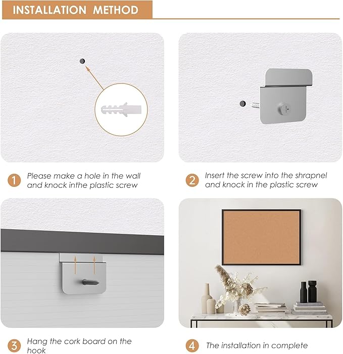 Board2by 2-Pack Cork Board Bulletin Board 18“ x 24”, Office Board - Image 7