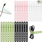 Donruby 24Pcs Silicone Cable Ties by Donruby