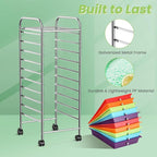 GLACER 10 Drawers Rolling Cart, Storage Cart - Image 6