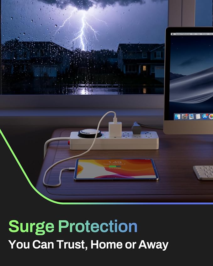 BN-LINK 8 Outlet Surge Protector - Image 7