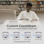 Productivity Timer Flip Gravity Sensor Cube Timer Countdown & Countup, Mute & - Image 4