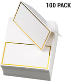 100 Pack Place Cards for Table Setting Small Paper Tent Cards - Image 7
