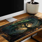 Mystical Green Tree Large Gaming Mouse Pad Forest Tree of Life Deskpad Mat XXL - Image 5