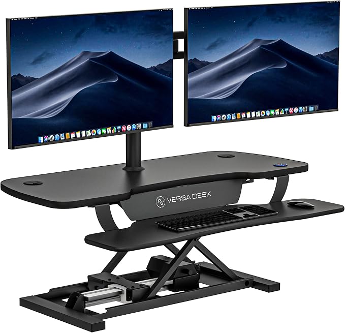 VERSADESK® PowerPro™ 40” x 24” Standing Desk Converter | 40 inch Electric by VERSADESK