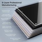 MaxGear Glass Whiteboard, Tempered Magnetic Dry Erase Board 72 x 48 Inch Black - Image 5