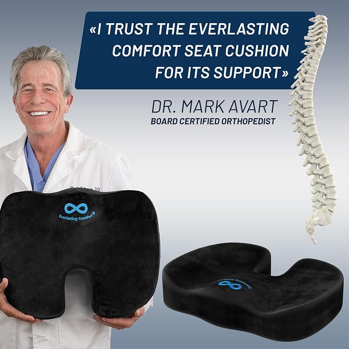 Everlasting Comfort Doctor Recommended Memory Foam Seat Cushion - Image 4