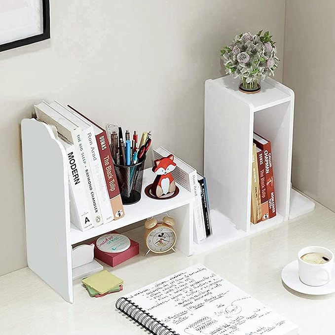 YGYQZ Adjustable PVC Desktop Organizer Storage Rack - Image 2