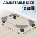 Liitrton Mobile CPU Stand with 4 Locking Casters, Ventilated PC Tower Stand - Image 2
