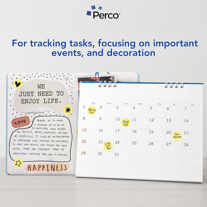 Perco Metallic Gold 1" Round Circle Dot Sticker Labels - Image 3