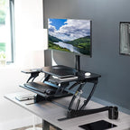 VIVO 32 inch Height Adjustable Stand Up Desk Converter, V Series, Quick Sit to - Image 2