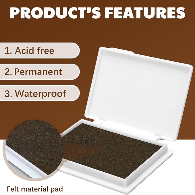 MotiMind 4 Pcs 4 Colors Archival Pigment Waterproof Ink Pad - Image 3