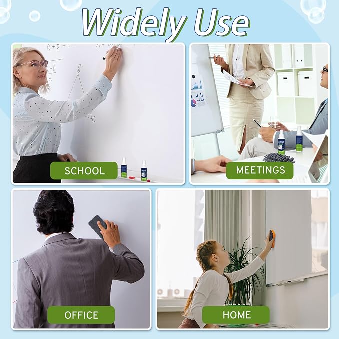 Heigble 8 Pack Whiteboard Cleaner 3.4 fl oz Whiteboard Cleaning Spray Dry Erase - Image 6