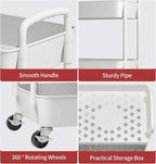 Sywhitta 3-Tier Plastic Rolling Utility Cart - Image 6