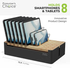 Prosumer's Choice Black Wooden Charging Station Organizer - Image 4