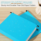 Nordun Extra Capacity Plastic Hanging File Folder Letter Size, 12 Pack - Image 2