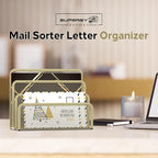 SUPEASY Mail Organizer for Desk, Mesh Metal Mail Holder Countertop - Image 2