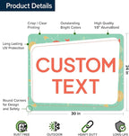 Custom Sign, Custom Street Sign, 11 Font Colors, 13 Font Styles, 4 Hole Options - Image 6