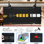 Under Desk Cable Management Tray, Clamp/Screw Mount Desk Cable Management - Image 2