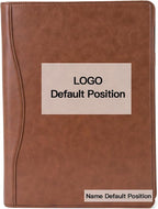 Geslun Personalized Vegan Leather 3 Ring Binder, Custom 8.5 x 11 Letter Size by Geslun