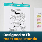 OLenyer Super Sticky Easel Pad, 25x 30IN, Large Self Stick Flip Chart Paper - Image 3