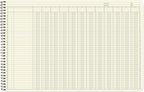 BookFactory Accounting Ledger Notebook/Large 12 Column Accounting Ledger - Image 3