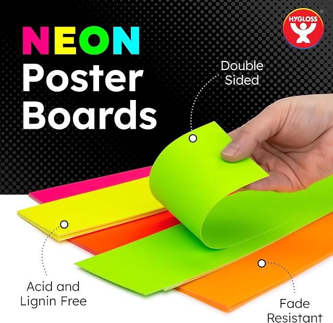 Hygloss Small Poster Board 4x11 - Image 2