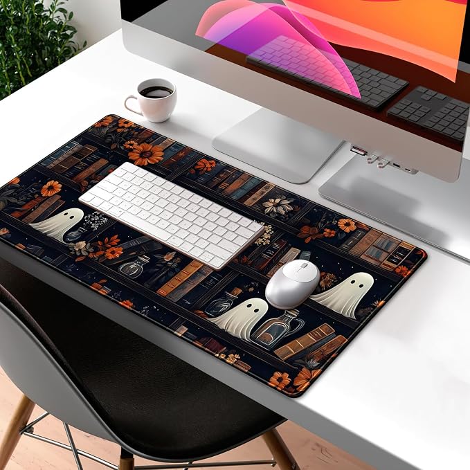 LuckyCow Cute Vintage Gothic Desk Mat Kawaii Dark Academia Desk Pad Medieval - Image 3