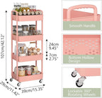 Sywhitta 4-Tier Plastic Rolling Utility Cart - Image 2