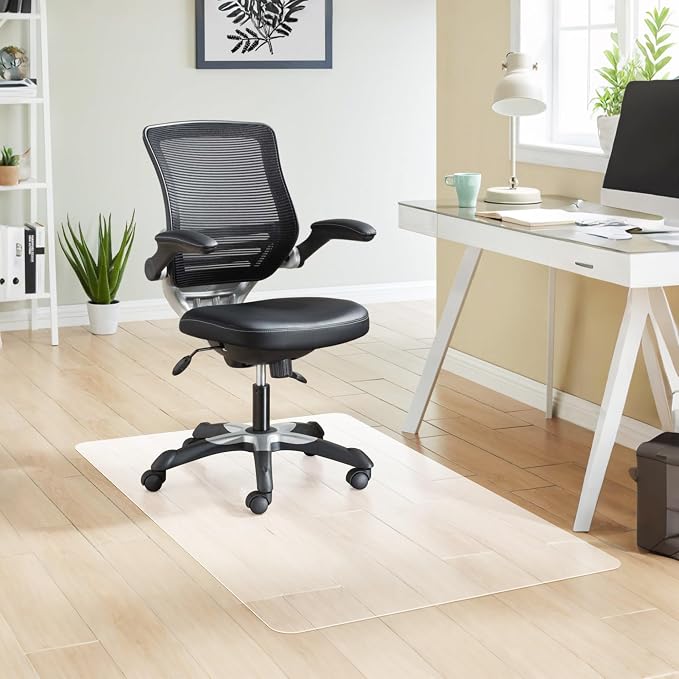 HOMEK Crystal Clear Chair Mat for Hardwood Floor, 48” x 36” Office Chair Mat - Image 7