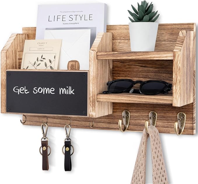 Lwenki Mail and Key Holder – Wall Mount Key Hanger by Lwenki