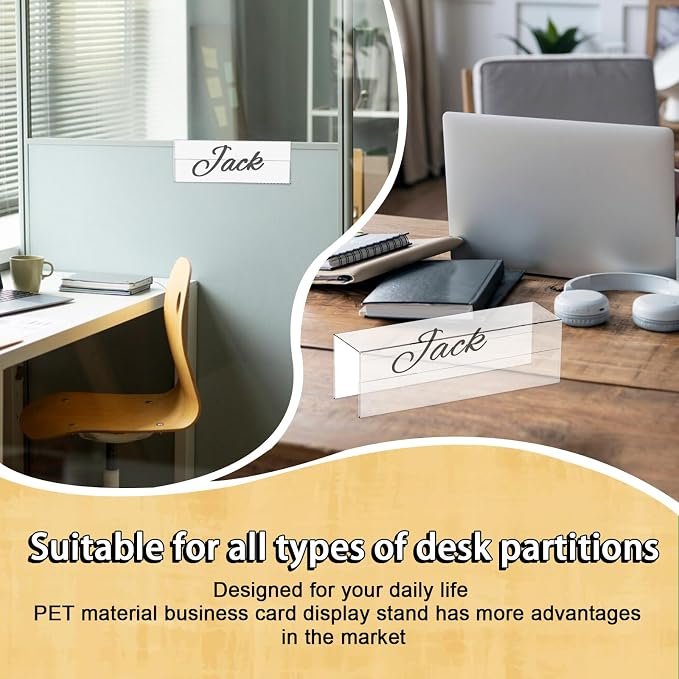 SHIQIKEJIPTY Cubicle Name Plate Sign Holder - Image 4
