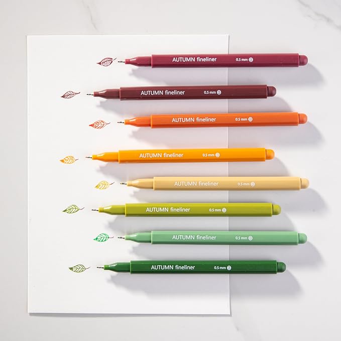 DIVERSEBEE Fine Tip Pens, 8 Bible Pens No Bleed Through, 0.5mm Fine Point - Image 2