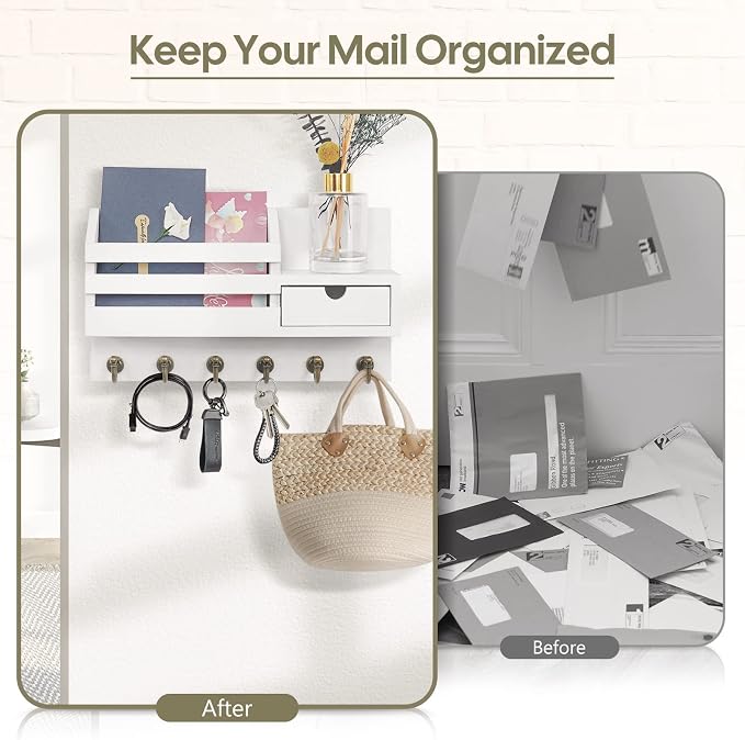FifthQuarter Key Holder Wall Mount: Key and Mail Holder - Image 3